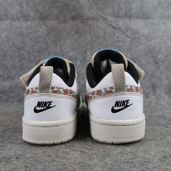 Nike Shoes Kids 2 Sneaker Court Borough Low 2 SE PS Happy Hoops Easy On Athletic - Picture 5 of 13